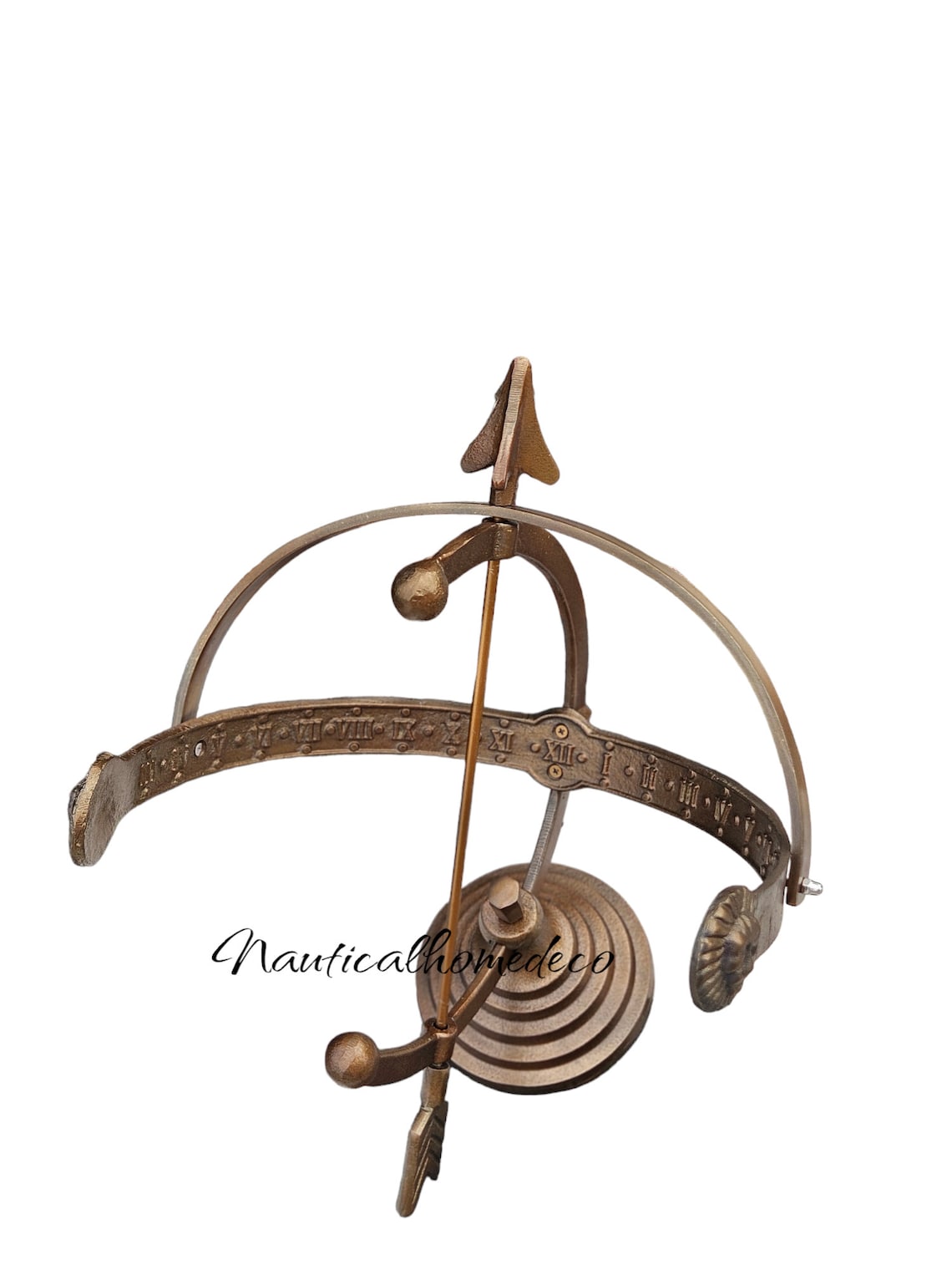 Vintage Garden Sundial Sculpture Armillary Unique Garden Decor Yard