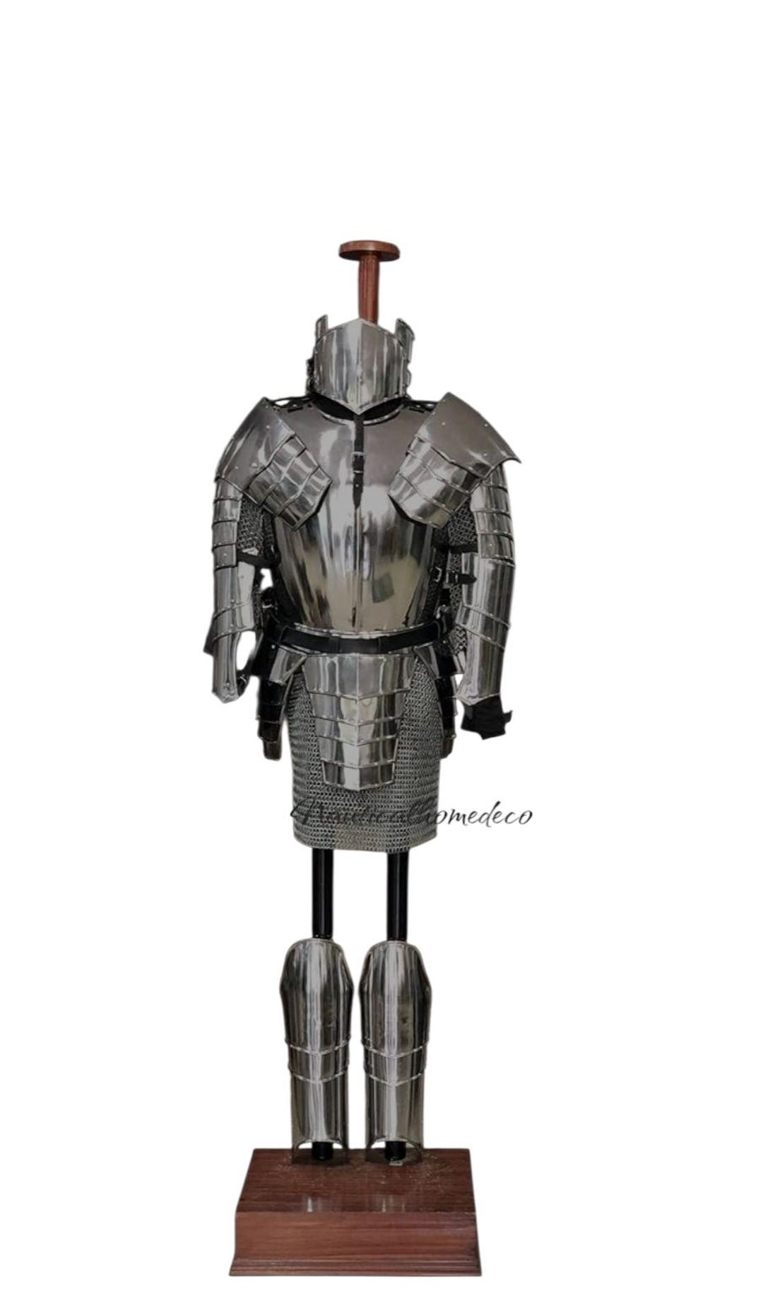 Medieval Knight Suit of Armor Full Body Steel Cosplay Armor LARP SCA ...