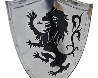 Medieval Dragon Kite Shield Handcrafted Cosplay Ren Faire Armor Replica Home Decor Display Gothic Fantasy Wall Decor Halloween Costume Gift