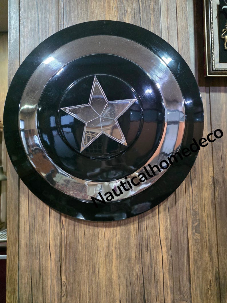 Marvel's Captain America Battle Shield For Cosplay Display Shield Gift for Marvel's Fans Avengers Infinity Prop Shield Replica Gift for Son image 6