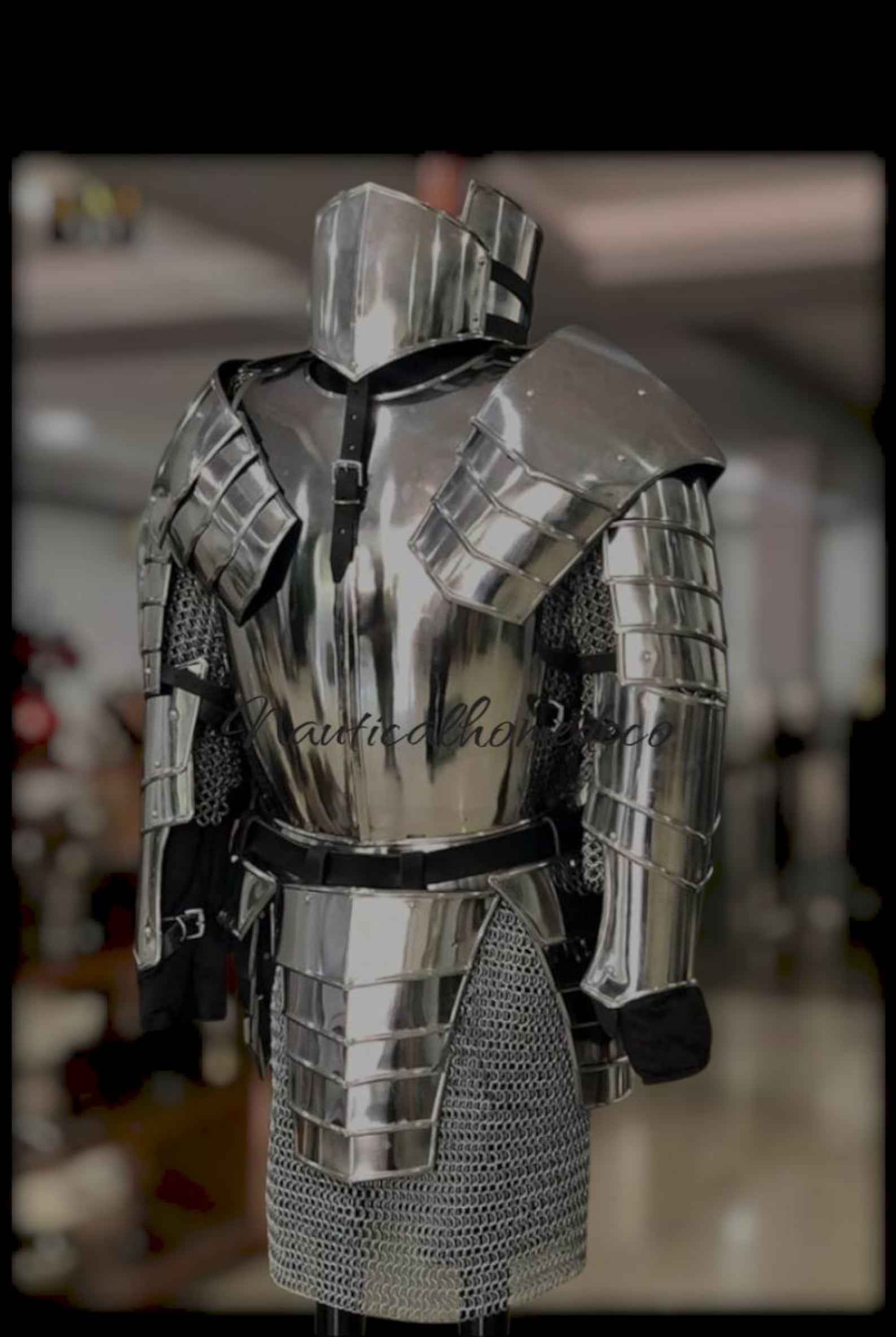 Medieval Knight Suit of Armor Full Body Steel Cosplay Armor LARP SCA ...