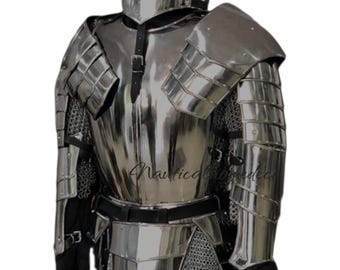 Mittelalterliche Ritter Rüstung Ganzkörper Stahl Cosplay Rüstung LARP SCA Fantasy Halloween Kostüm Vigor Stahl Rüstung Set Sammlerstück