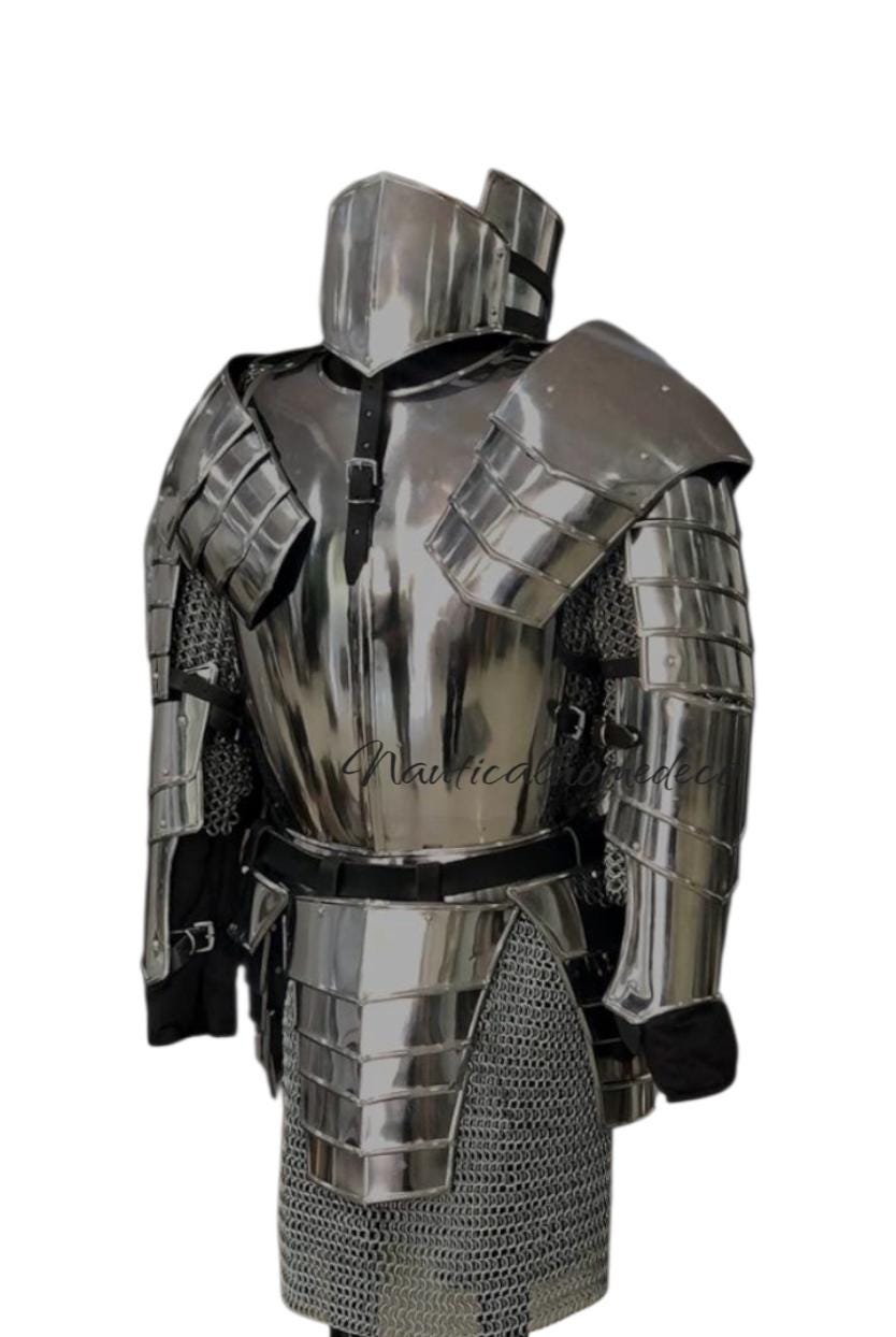 Medieval Knight Suit of Armor Full Body Steel Cosplay Armor LARP SCA ...