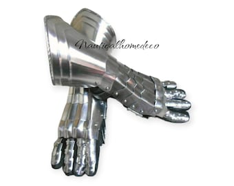Medieval Steel Gauntlets Functional Handcrafted Fantasy Armor Gloves for Halloween Cosplay LARP SCA & Historical Costume Replica Gift