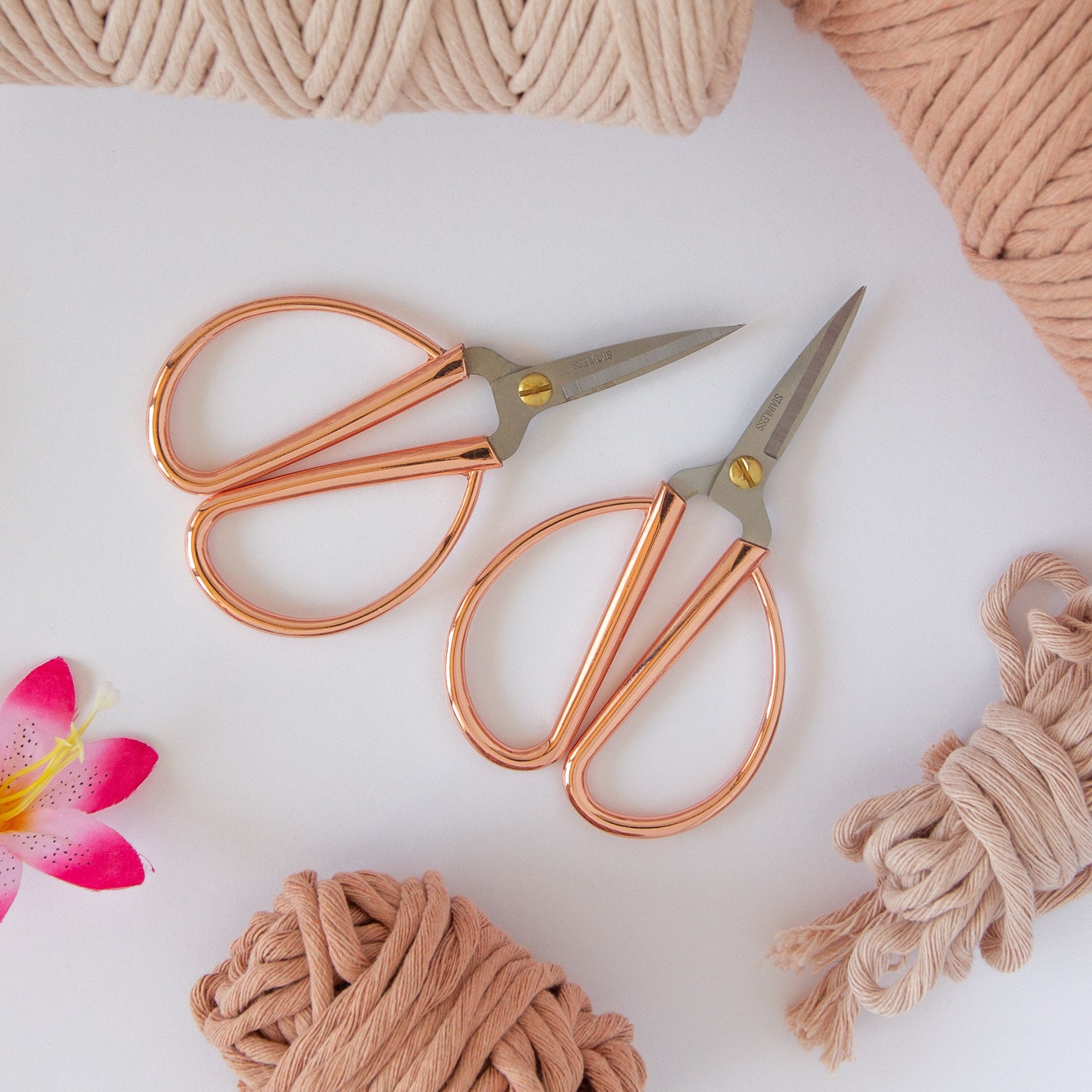 Craft scissors. TWO SIZES. Macramé tool. Curved scissors. Etsy