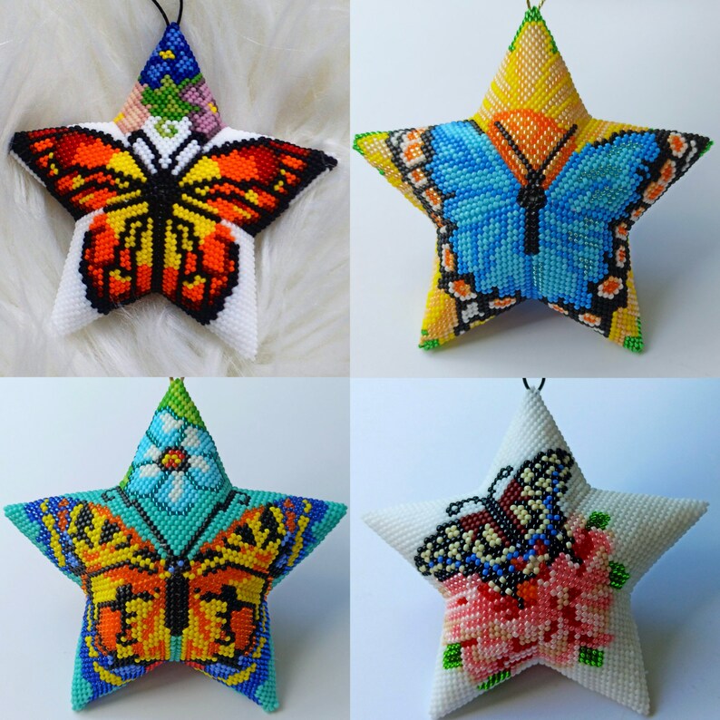 Book 3D Peyote Stars 25 Beading kits 25 Master classes Etsy