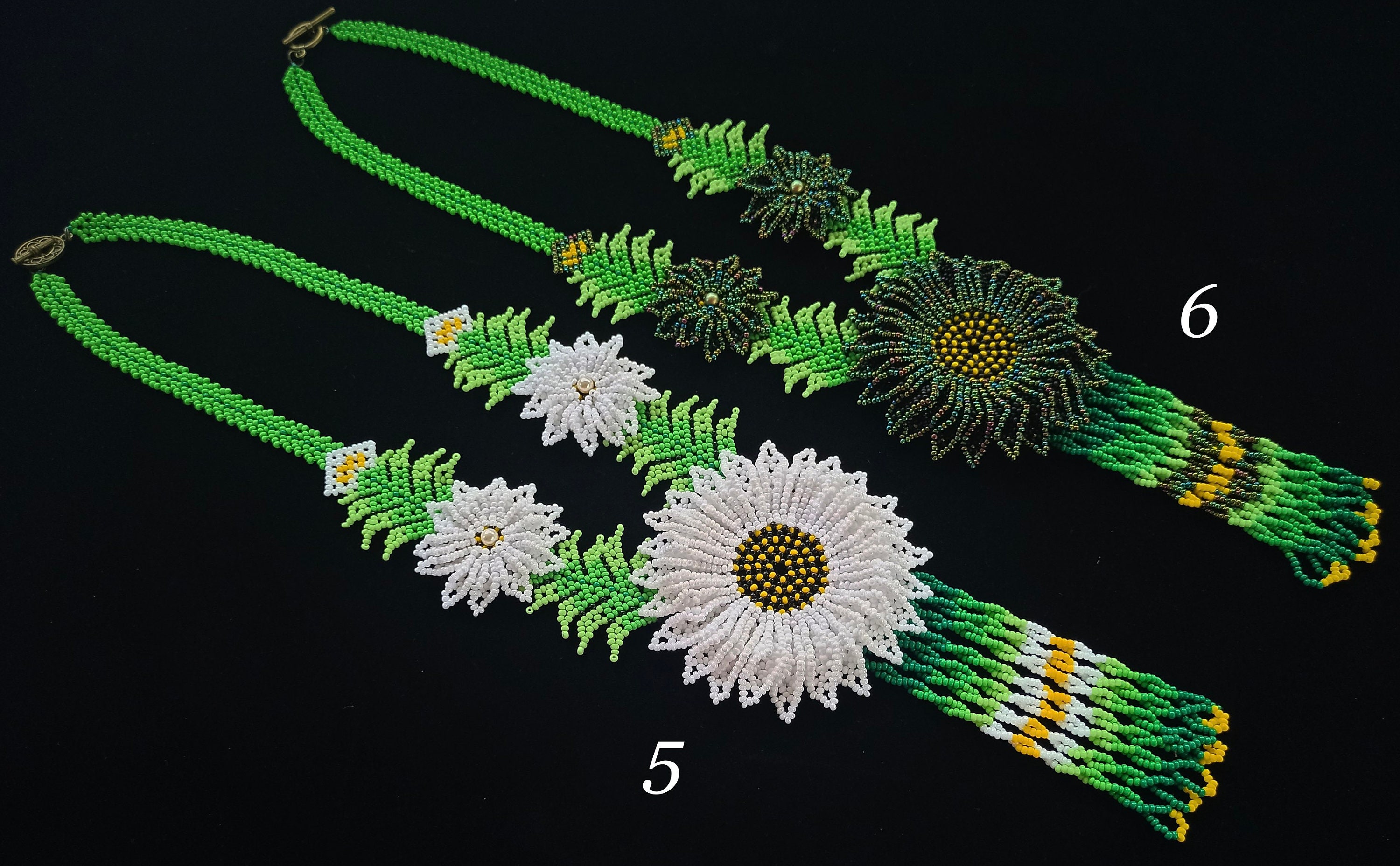The book HUICHOL FLOWERS 2 10 beading kits on Etsy