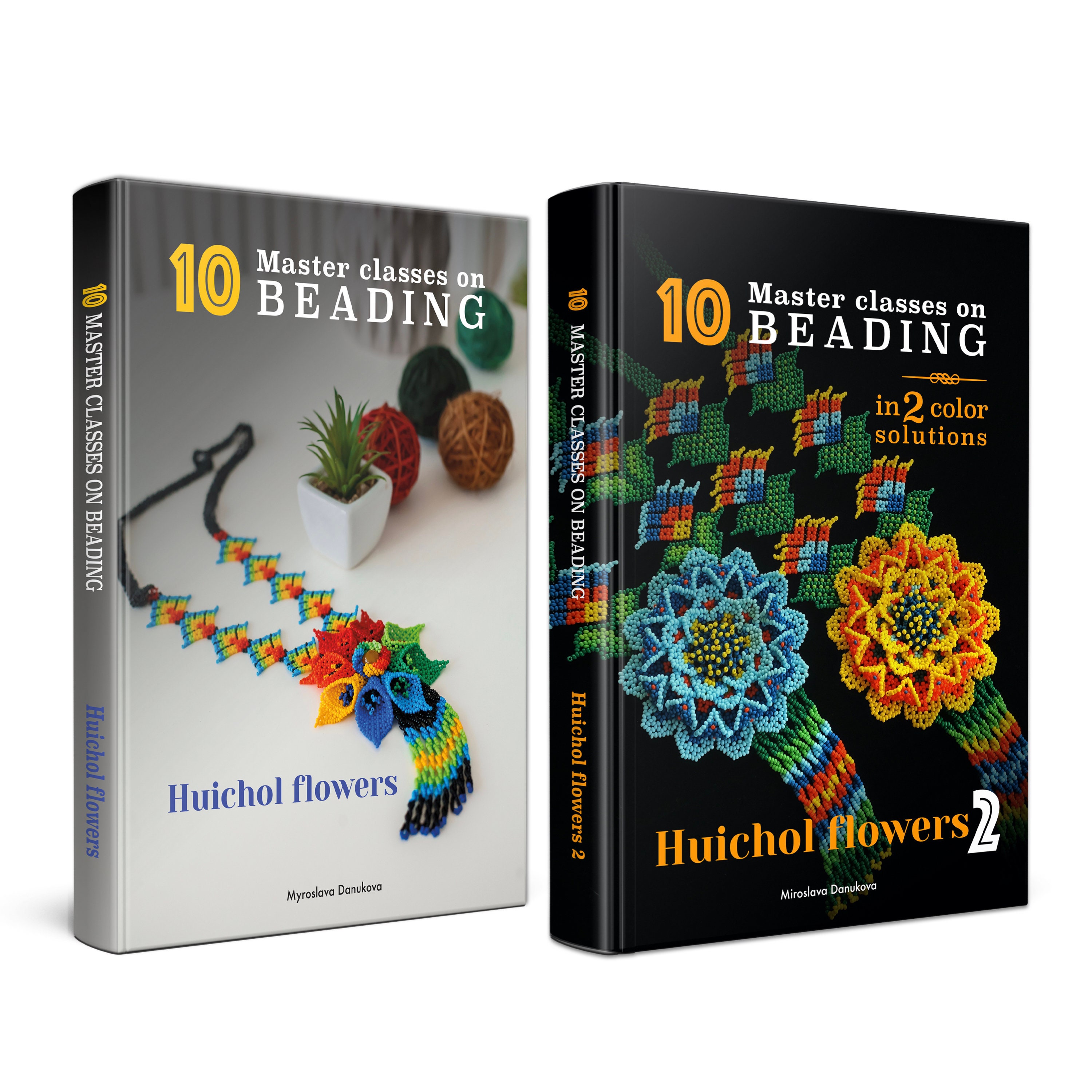 2 Books HUICHOL FLOWERS 1010 Master classes on beading Etsy