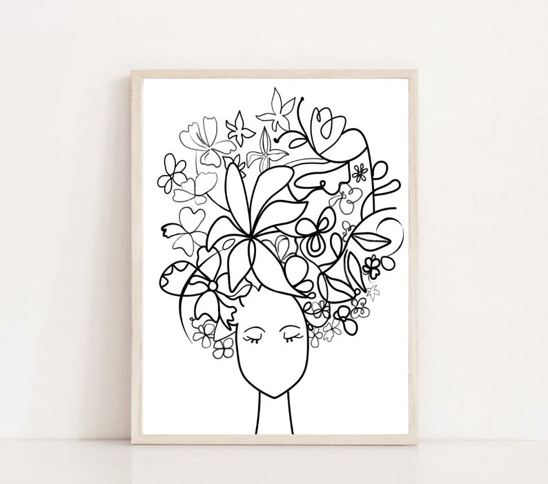 Teenage Girl Wall Art Teenage Wall Decor Little Girl Bedroom Etsy