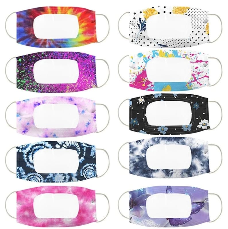10 PACK ANTI-FOG Volwassenen Clear Masker / Masker met STYLE A