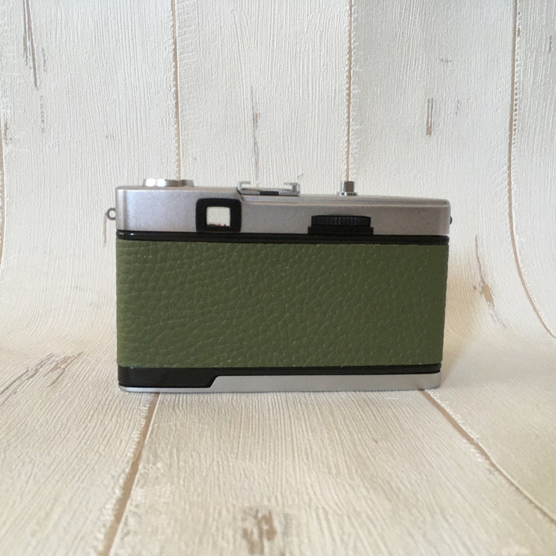 Olympus Trip 35 with Match Green Leather