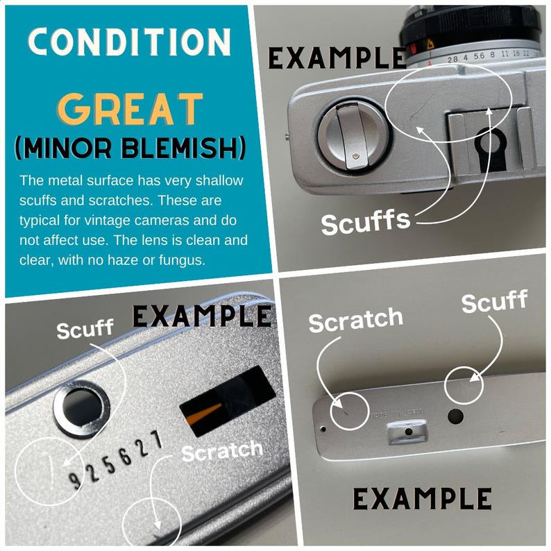 Contrail Film Camera - Olympus Trip 35 in Great condition, with minor cosmetic marks