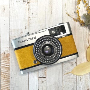 Olympus Trip 35 Film Camera | Vintage 35mm Compact | Fully Refurbished & Tested in Japan | Mustard Yellow
