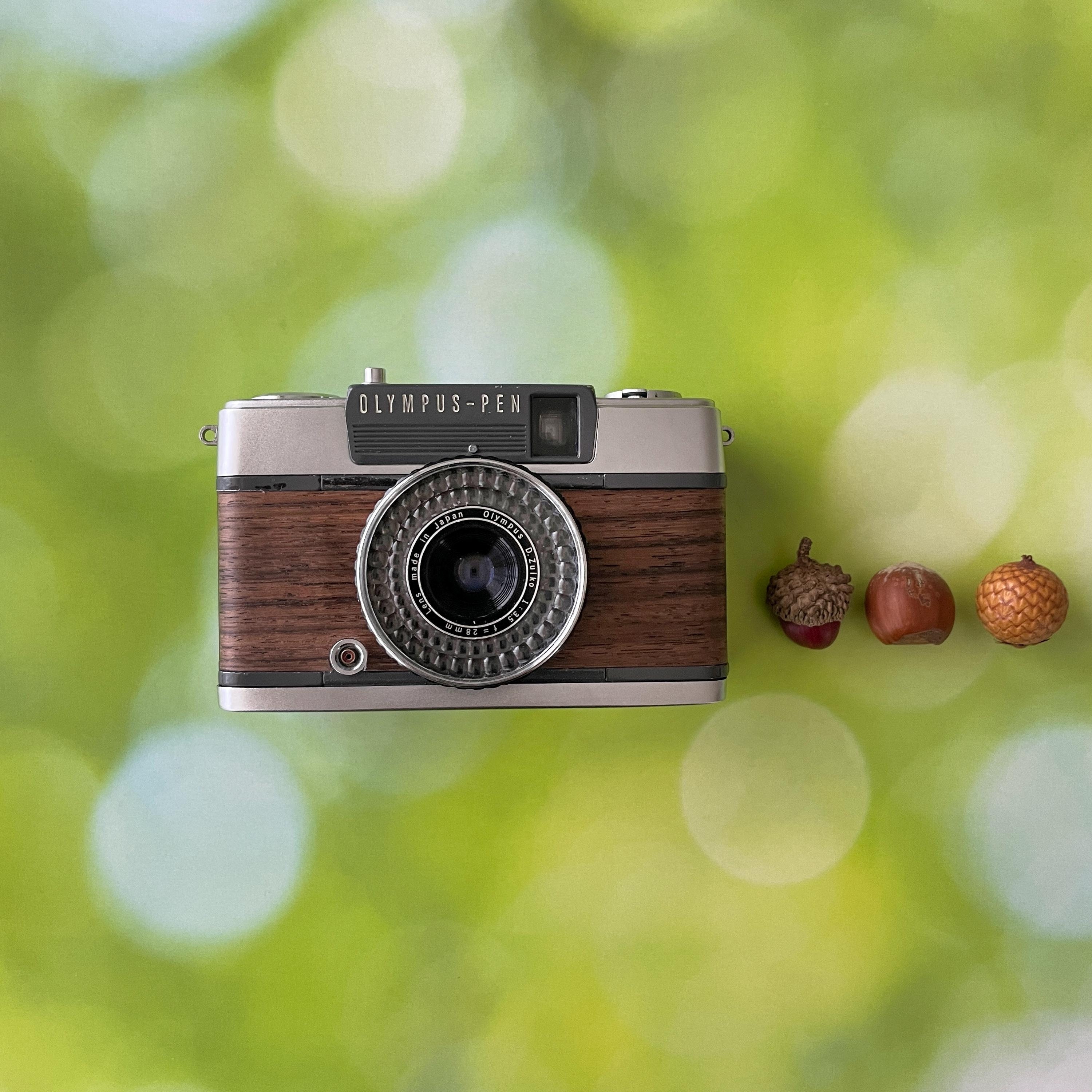 整備済・完動品】 OLYMPUS PEN EE-3 深緑