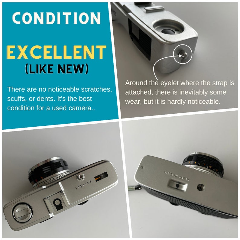 Contrail Film Camera - Olympus Trip 35 in Excellent condition, minimal signs of use