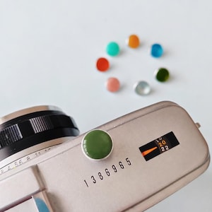 Set of 2 Handmade Resin Soft Release Shutter Button for Vintage Film Cameras