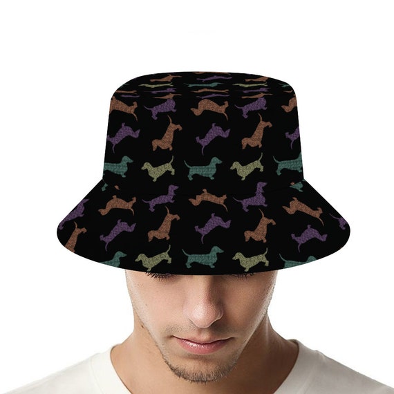 Dachshund Dog Bucket Hat Fisherman Cap 