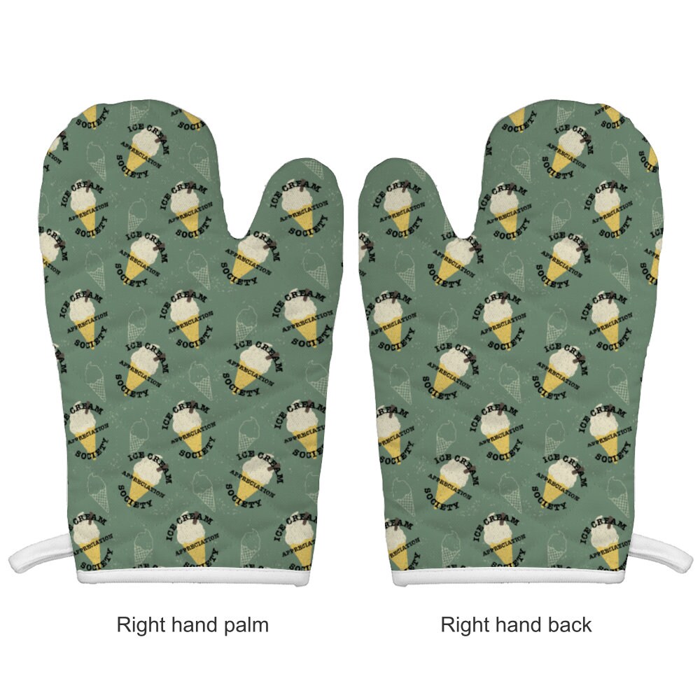 Ice Cream Gloves Combination AntiScald Green Kitchen Etsy