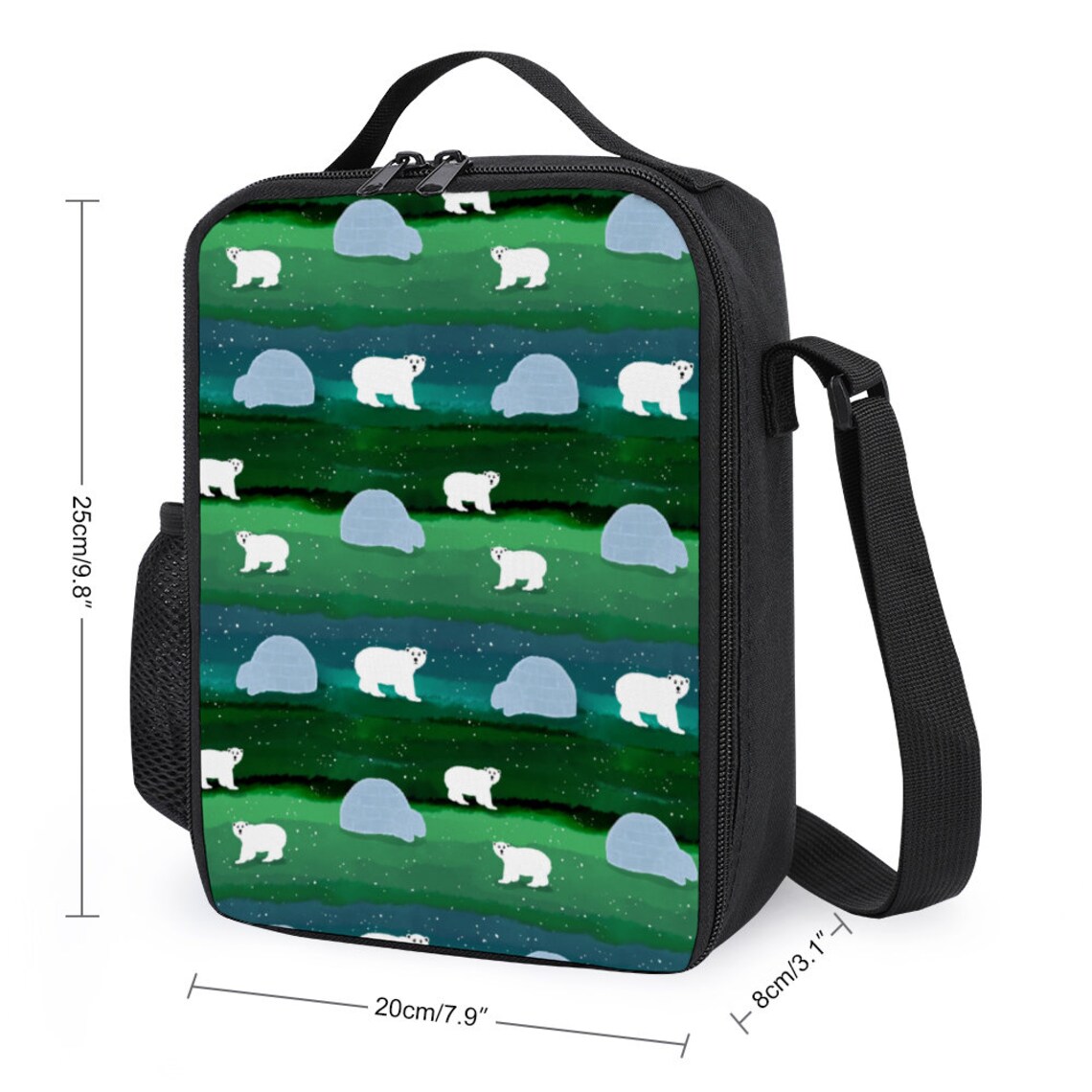Polar Bear Lunch Box Dinner Bag Thermal Insulation Cold Etsy