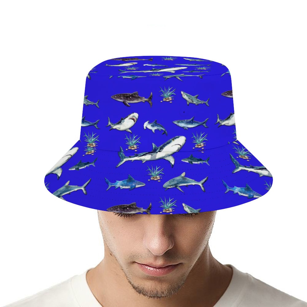 Shark Hat Bucket Hat Fisherman Cap 
