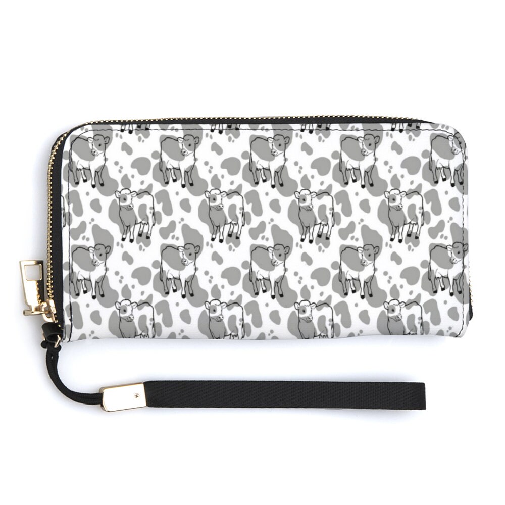 cow print wallet