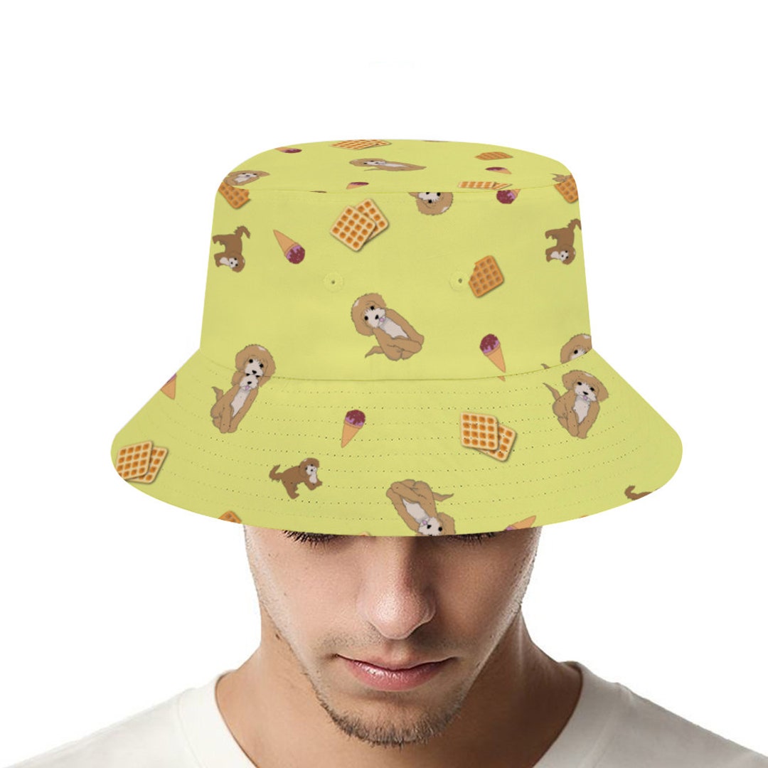 Waffle Dog Bucket Hat Fisherman Cap Floppy Beach Hat Funky Etsy España