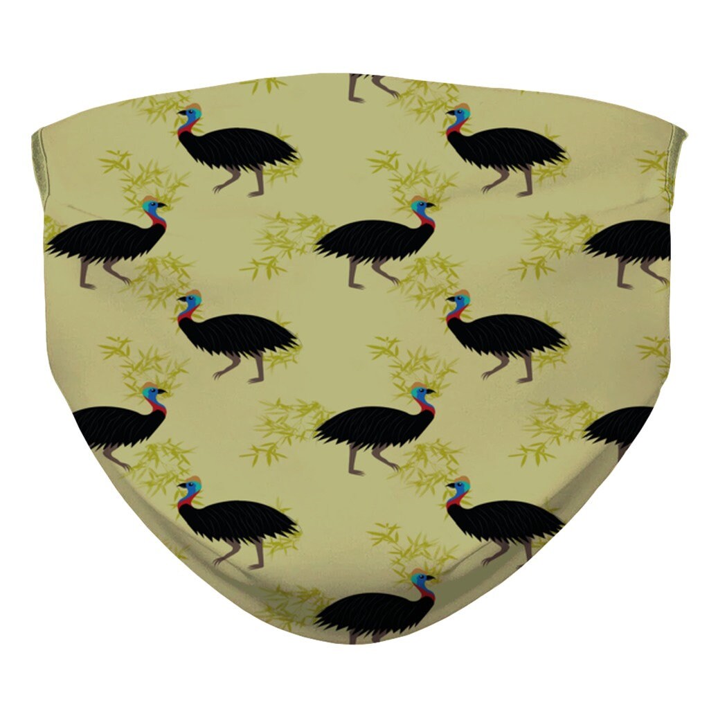 Download Face Mask 7 Layers Australian Cassowary Face Mask Kids And Etsy