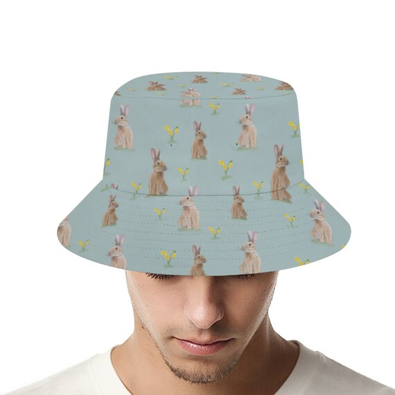Rabbit /hares Bucket Hat Fisherman Cap 