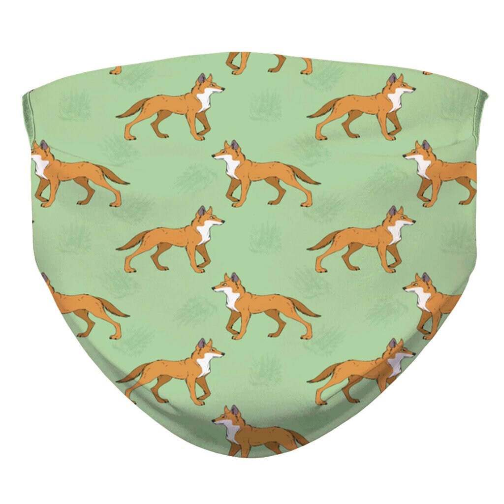 Face Mask Dog Design/Dog Pattern Dingo Green Adults and Kids Etsy