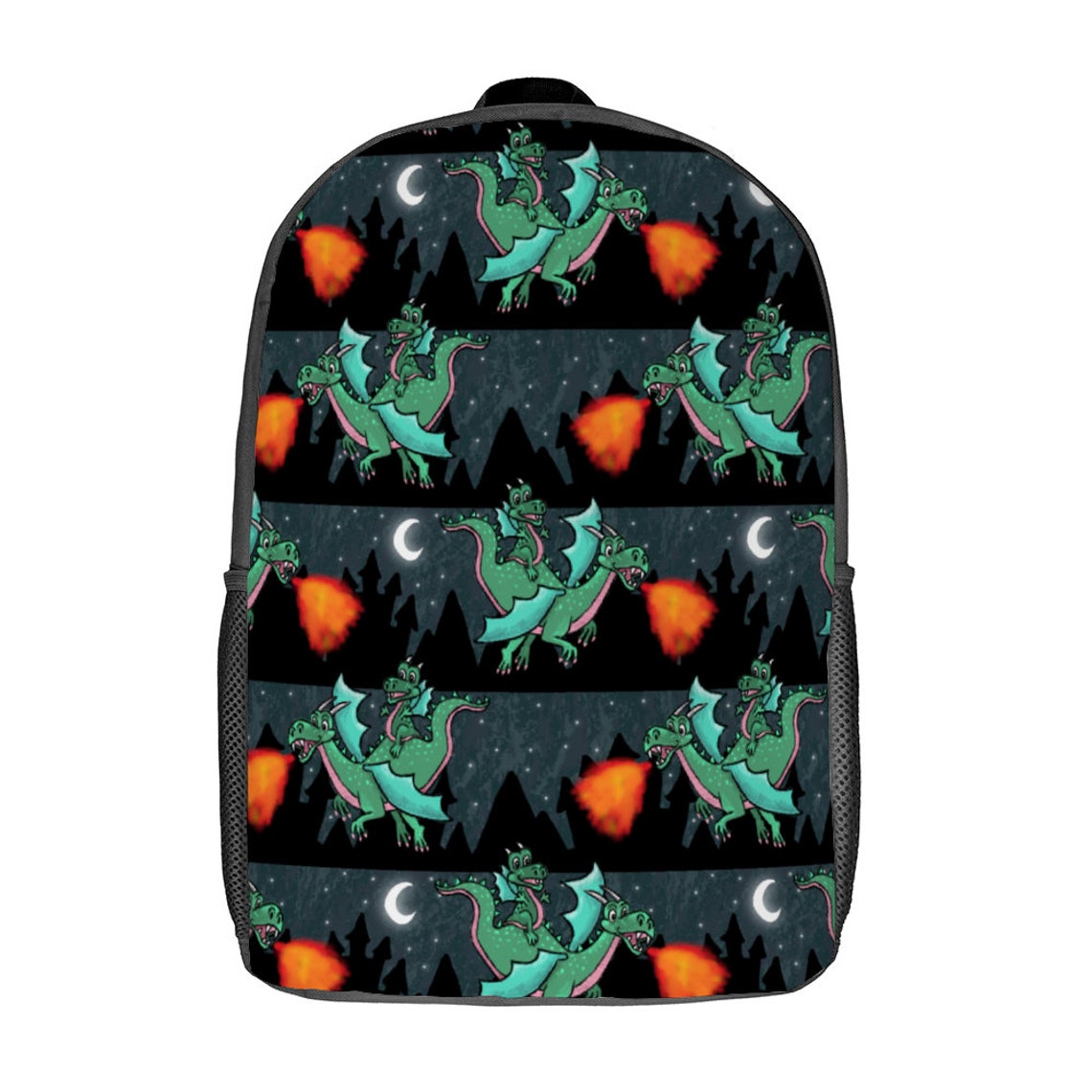 Dragons Bag Travel Backpack Bookbag School Bag Etsy