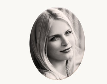 Personalized Memorial Plaque: Oval Ceramic Photo Grave Marker