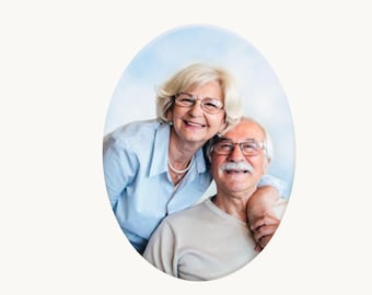 CERAMIC PHOTO HEADSTONE