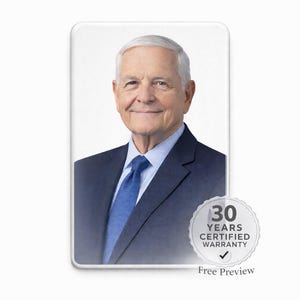 Placa con foto para lápida rectangular / Imagen de porcelana para tumba / Azulejo conmemorativo para cementerio al aire libre