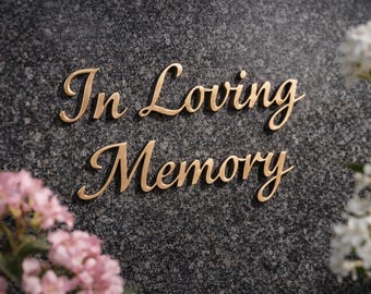 Bronze Italics Font Letters & Numbers – Price Per Letter or Set – Personalized Openwork Characters