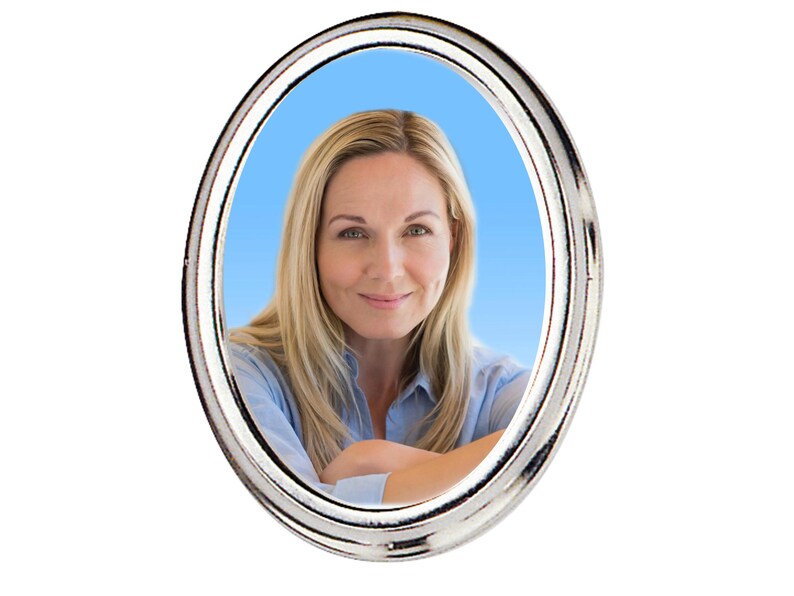 Brass Photo Frame for Headstones Frame Bronze for Oval Etsy