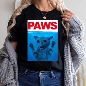 Funny Paws Cat T-Shirt, Funny Cat Tank Top, Funny Cat Sweatshirt, Funny Cat Hoodie, Funny Cats Lover Gift, Humor Sarcastic Shirt for Women