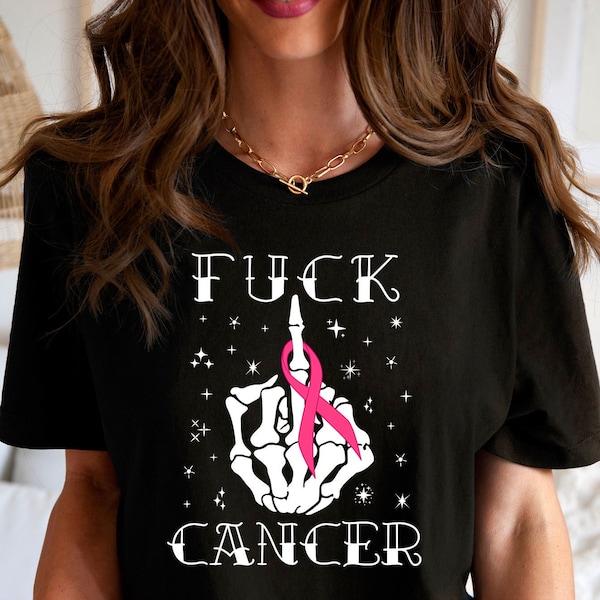 Breast Cancer Shirts For Women, Fuck Cancer Tattoos Survivor Pink Breast Cancer Ribbon Awareness © ( T Shirt Tank Top Sweatshirt Hoodie )