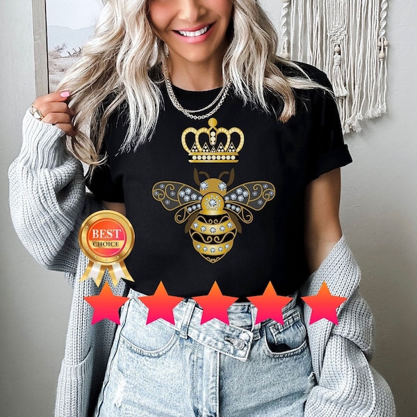 Queen Bee T Shirt Tank Top Kid T-Shirt Sweatshirt Hoodie, Bee Shirt, Bee Shirt, Vintage Bee Shirt, Beekeeper Shirt, Bee Lover Gifts