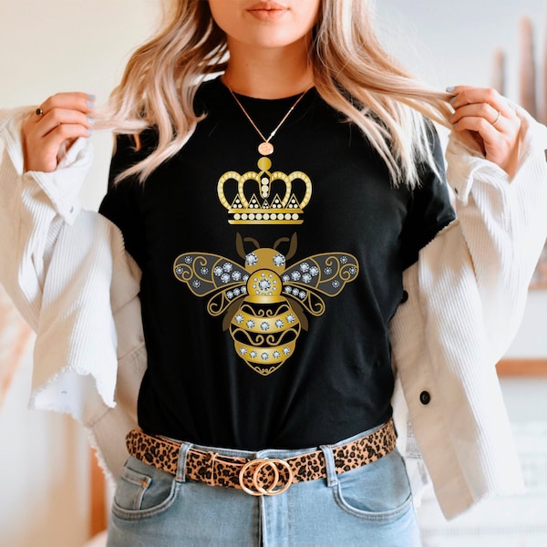 Queen Bee T Shirt Tank Top Kid T-Shirt Sweatshirt Hoodie, Bee Shirt, King Queen Bee Tee, Women Luxury Shirt, Beekeeper Shirt, Bee Lover Gift