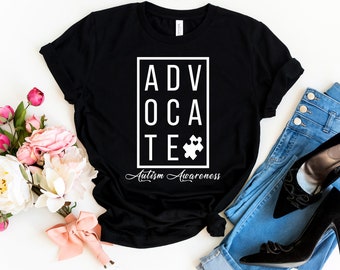 Autism Advocate T Shirt Tank Tops Kids T-Shirt Sweatshirt Hoodie, Autism Shirt, Accept Adapt Advocate Shirt, Autism Mom Shirt, Custom Autism