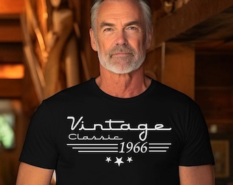 1966 Vintage Birthday Gift Shirt, Retro Classic 60th Birthday Shirt for Men and Women, Vintage 1966 T-Shirt, 60th Birthday Gift, Father Gift