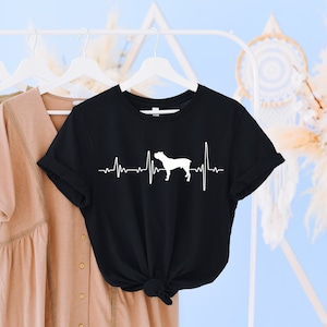 Pitbull Love Heartbeat T Shirt, Pitbull Shirt, Pitbull Mama, Pitbull Gift Tee, Pitbull Life, Pitbull Lover American Pit Bull Terrier T-Shirt