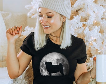 Pug Shirt, EPIC Fantasy Pug Moon T Shirt Tank Top Kid T-Shirt Sweatshirt Hoodie, Pug Owner Gift, Pug Mama, Pug Gift Tee, Pug Life, Pug Lover