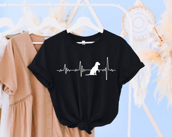 Labrador Love Heartbeat T Shirt, Labrador Shirt, Labrador Mama, Labrador Gift Tee, Labrador T-Shirt, Labrador Life, Labrador Retriever Lover