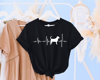Bloodhound Love Heartbeats T Shirt, Bloodhound Shirt, Bloodhound Mama, Bloodhound Gift Tee, Bloodhound Life, Bloodhound Lover T-Shirt