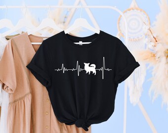 Chihuahua Love Heartbeats T Shirt, Chihuahua Shirt, Chihuahua Mama, Chihuahua Gift Tee, Chihuahua Life, Chihuahua Lover, Chihuahua T-Shirt
