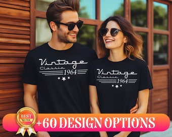 60th Birthday Shirt, Vintage 1964 Shirt, 60th Birthday Gift For Women, 60th Birthday Gift For Men, 60th Birthday Woman, 60th Birthday Friend
