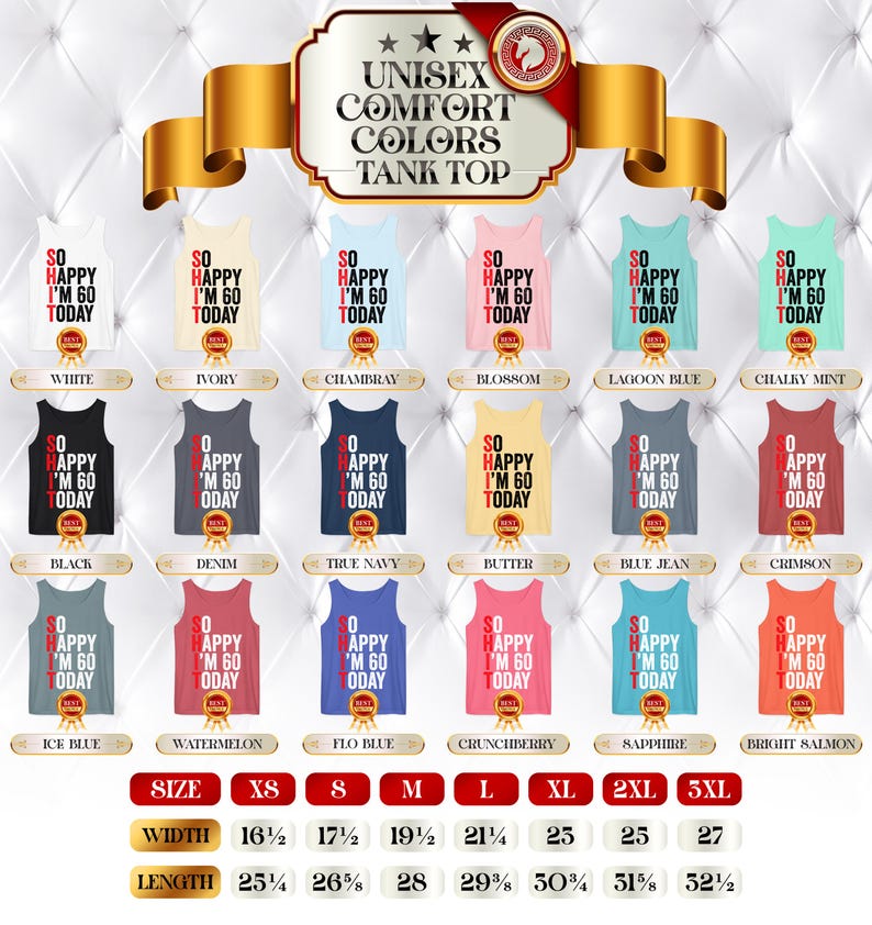 So Happy I'm Sixty T-Shirt, Funny 60th Birthday Shirt, 60th Birthday Gift For Men & Women, 60 Years Old Shirt, Funny 60th Birthday Gift image 15