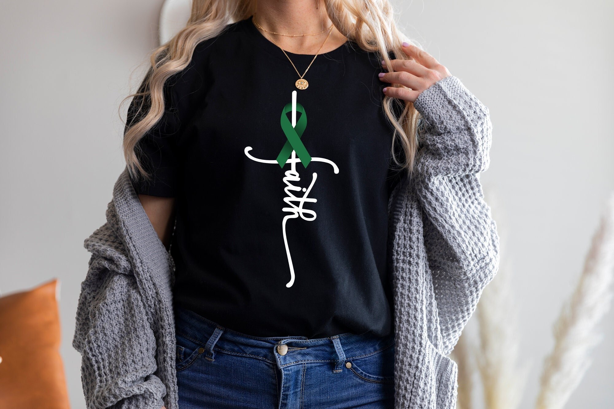 Liver Cancer Shirt © Liver Cancer Awareness Faith ( T Shirt, Tank Top, Sweatshirt, Hoodie ) Family Cancer Shirt, Cancer Support Shirt