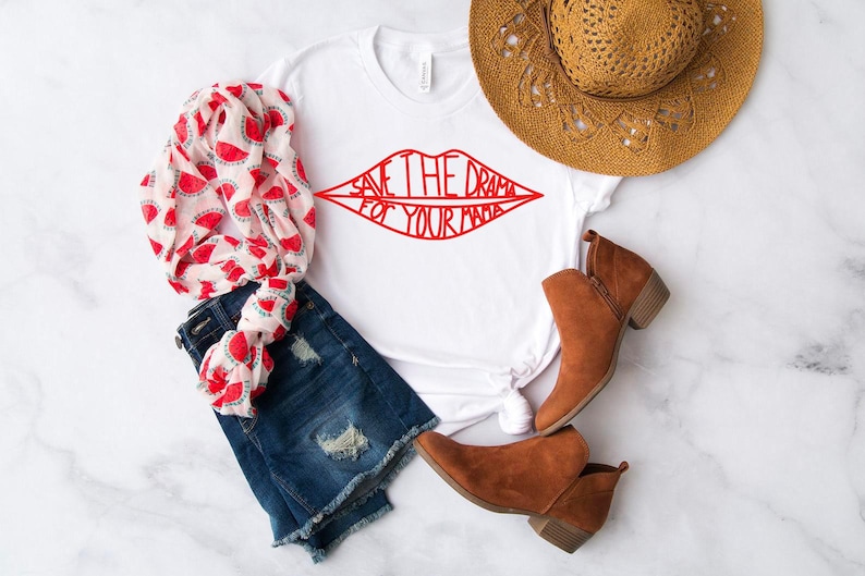 Friends Save the Drama For Your Mama T Shirt Tank Top Kid T-Shirt Sweatshirt Hoodie, Friends Tee Shirt, That Girl Shirt, Rachel Monica Shirt image 2